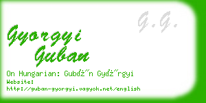 gyorgyi guban business card